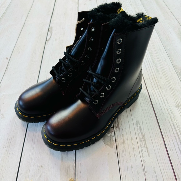 Dr Martens 1460 Serena Oxblood Blood Lace up Boots Size 9 - Picture 1 of 12